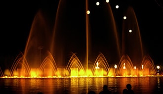 Dancing Musical Fountain Show in Kangwon Land, Korea /음악분수쇼K중앙땅을수상,한국